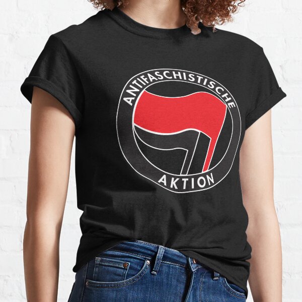 Antifa Red Sox” Ladies Shirt – Fire and Flames Music and Clothing