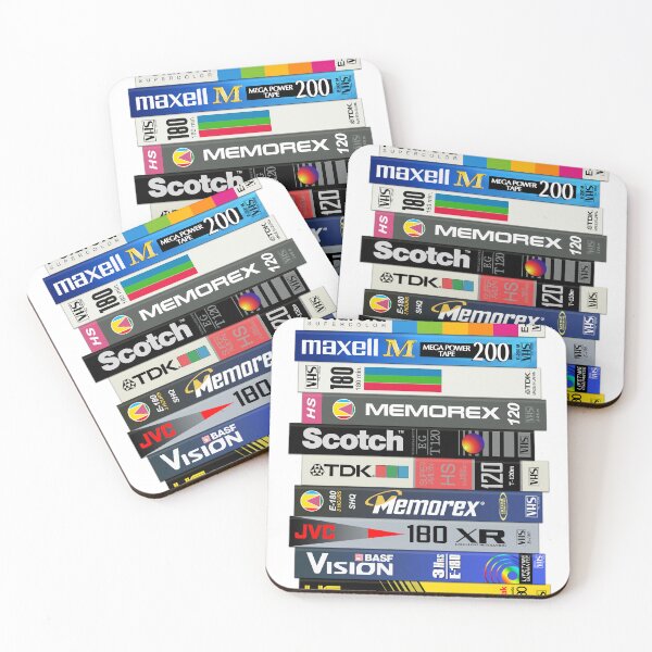 Item preview, Classic Full Stack of Retro Blank VHS Tapes designed and sold by ShopOfGeek.
