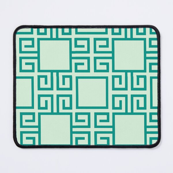 Item preview, Green Greek Key Pattern designed and sold by Tamas Das.