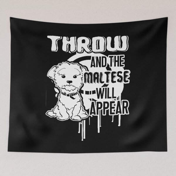 Item preview, Throw and Maltese Will Appear designed and sold by UnknownArtistt.