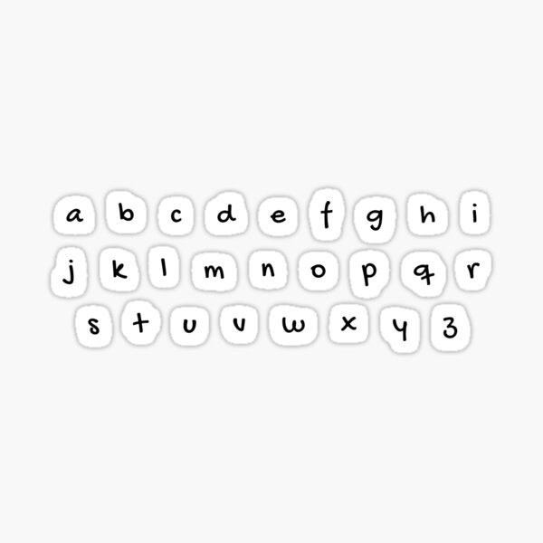 Item preview, a to z Small Alphabets Sticker Pack designed and sold by Binsagar.