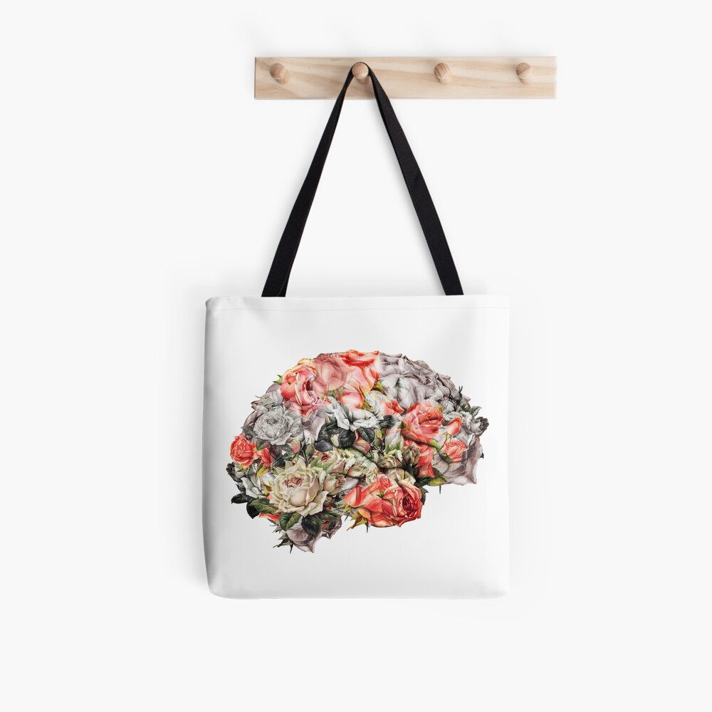 Flower Brain Tote Bag