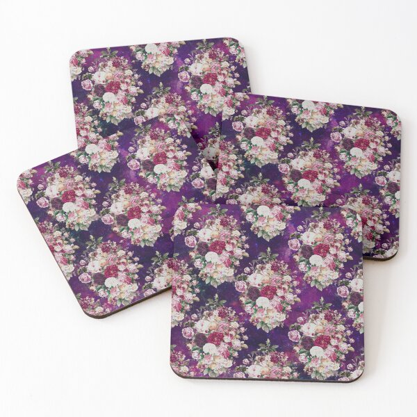 Item preview, Flowers in a diamond floral pattern, decorative pattern, modern design, flowers repeat pattern, purple floral   designed and sold by ZeinabTaha.