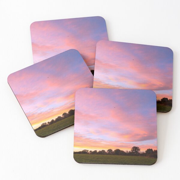 Item preview, Golden sunset at Cabbage Hill with airplane in skies designed and sold by santoshputhran.