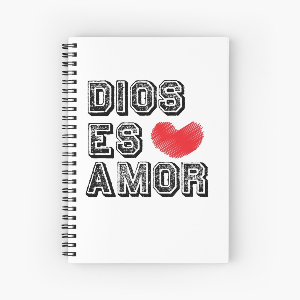  Dios Es Amor God Is Love Christian Spanish Spiral Notebook For 