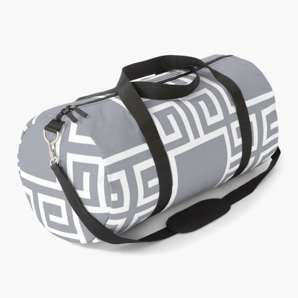 Item preview, Silver And Grey Greek Key Pattern designed and sold by Tamas Das.