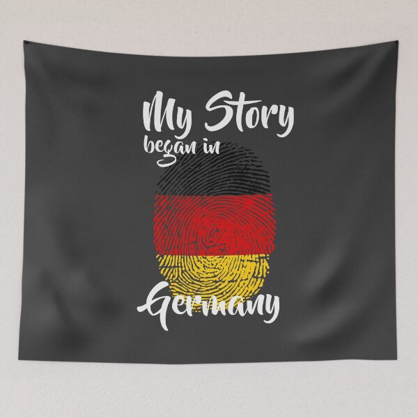 Item preview, My story began in Germany Flag Fingerprint DNA German designed and sold by PartyShirts1.