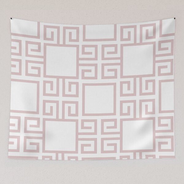 Item preview, Pastel Pink Greek Key Pattern designed and sold by Tamas Das.