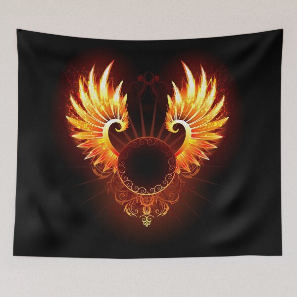 Item preview, Banner with wings phoenix designed and sold by Blackmoon9.