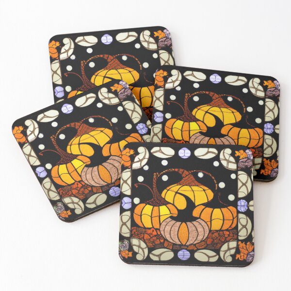 Item preview, Art of A.I. Pumpkin stained glass designed and sold by jaharek.