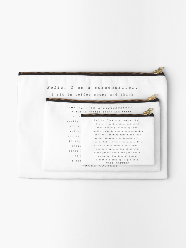 Alternate view of Screenwriters (Typewriter II) Zipper Pouch