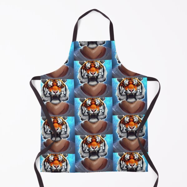 Item preview, Man with Tiger Head  (anime cartoon style,  wallpaper tile) designed and sold by Digital-Davinci.