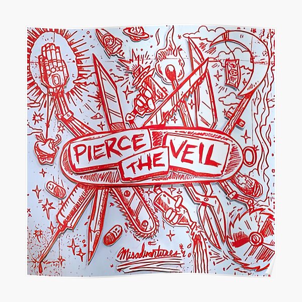 Misadventures Pierce The Veil Poster For Sale By Harodgchea Redbubble 