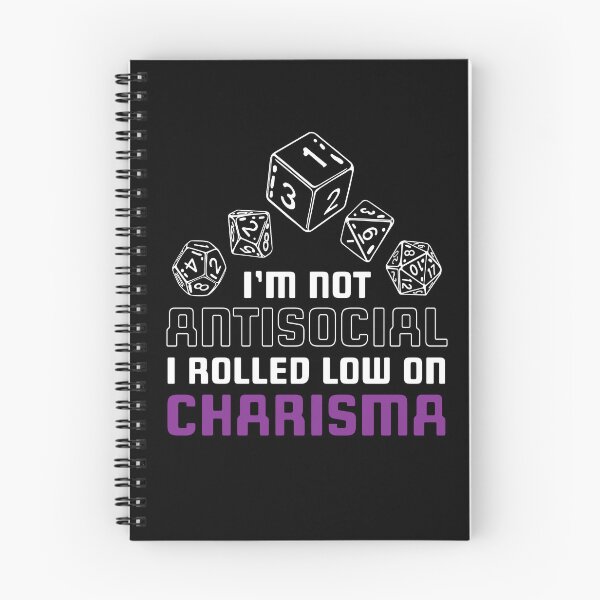 Item preview, Im Not Antisocial Rolled Low Charisma designed and sold by MooonTees.