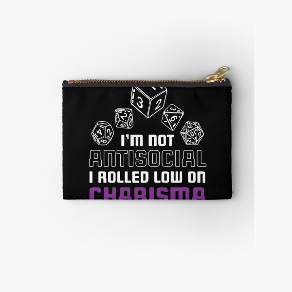 Item preview, Im Not Antisocial Rolled Low Charisma designed and sold by MooonTees.