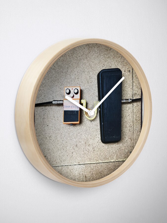 "Pedal board " Clock for Sale by sagginelli17 Redbubble