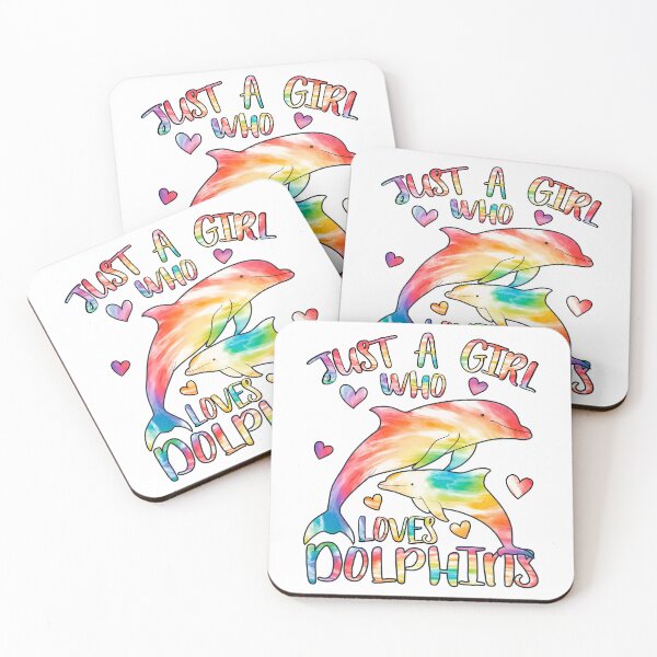 Item preview, Just a Girl who loves Dolphins designed and sold by PrettyPittie Shop.