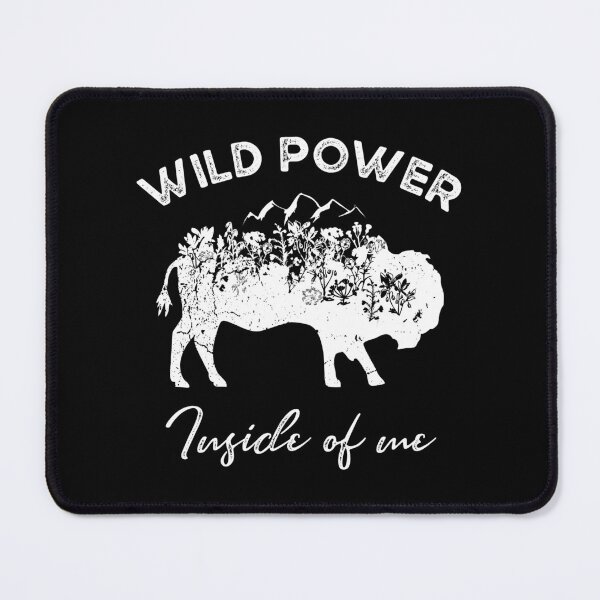 Item preview, Floral Bison, Wild Power Inside Of Me - Distressed Bison Animal Lover designed and sold by Myth-Creatures.