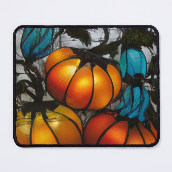 Item preview, Art of A.I. Pumpkin stained glass 2 designed and sold by jaharek.