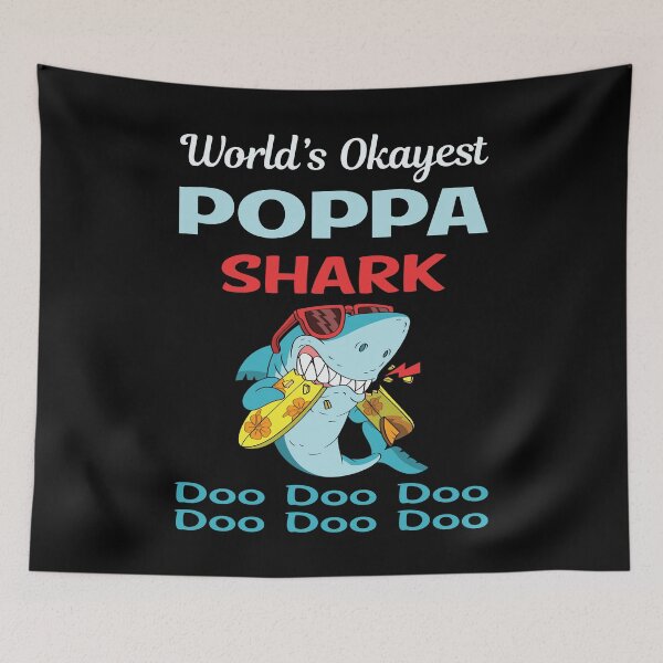 Item preview, Funny Shark POPPA designed and sold by StoreHornedFace.
