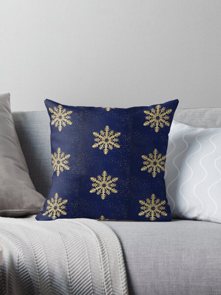 Artikel-Vorschau von Tiefes Königsblau mit goldener Schneeflocke, designt und verkauft von SalonOfArt.