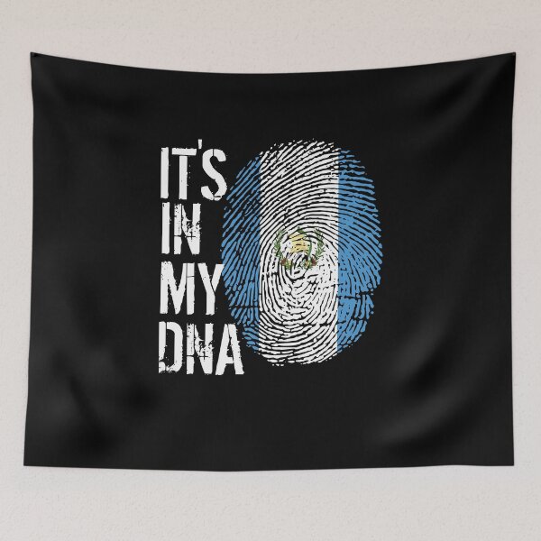 Item preview, Guatemala Flag Fingerprint - It's in my DNA Guatemalan designed and sold by PartyShirts1.