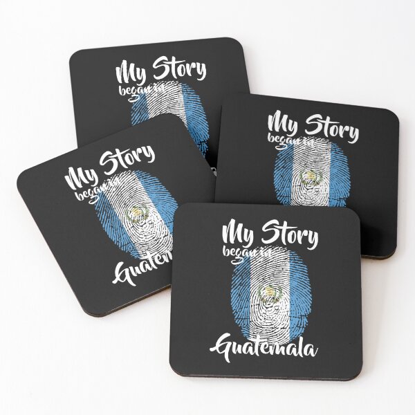 Item preview, My story began in Guatemala Flag Fingerprint DNA Guatemalan designed and sold by PartyShirts1.