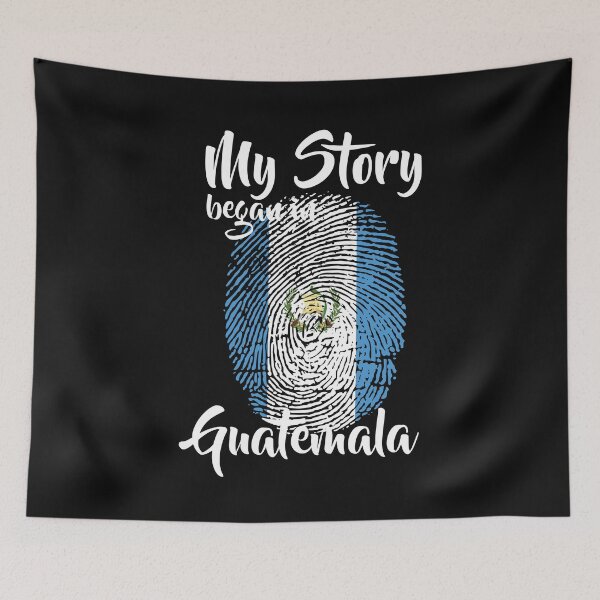 Item preview, My story began in Guatemala Flag Fingerprint DNA Guatemalan designed and sold by PartyShirts1.