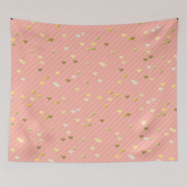 Item preview, Elegant gold hearts pattern  designed and sold by NaughtyCat.