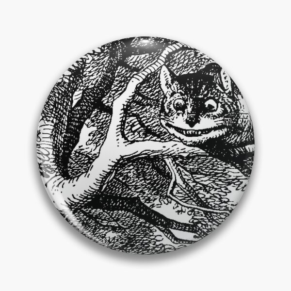Item preview, Alice in Wonderland - The Cheshire Cat Black and White Kitty designed and sold by tanabe.
