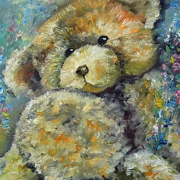 Artwork thumbnail, Tubby Teddy Bear by WrenCottage