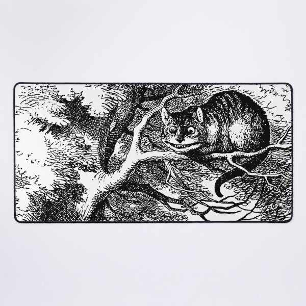 Item preview, Alice in Wonderland - The Cheshire Cat Black and White Kitty designed and sold by tanabe.