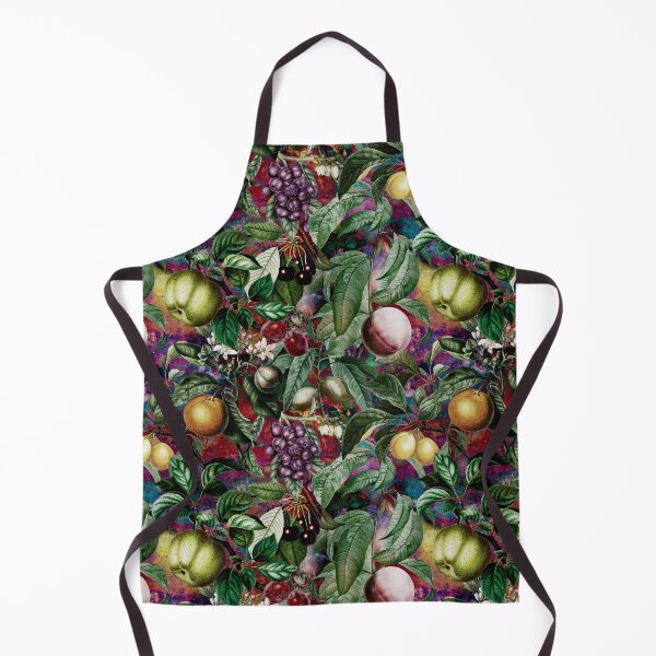 Item preview, Trendy exotic citrus tropical floral leaves and fruits tropical pattern, botanical illustration, multicoloured red floral illustration designed and sold by ZeinabTaha.