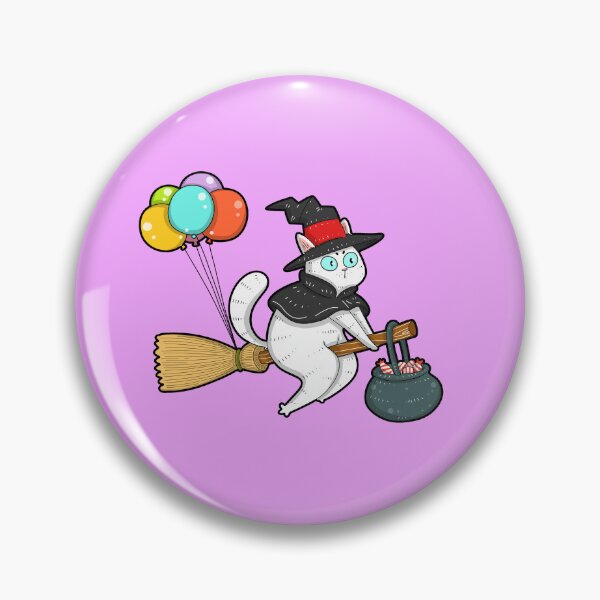 Item preview, Spooky witch halloween cat designed and sold by tactooncat.