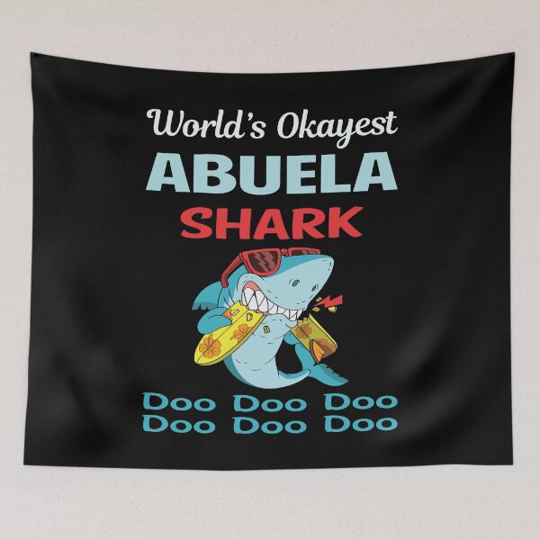 Item preview, Funny Shark ABUELA designed and sold by StoreHornedFace.