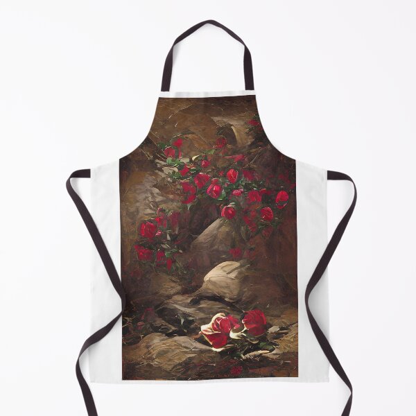 Item preview, Red roses growing in rocks designed and sold by zorropriest.