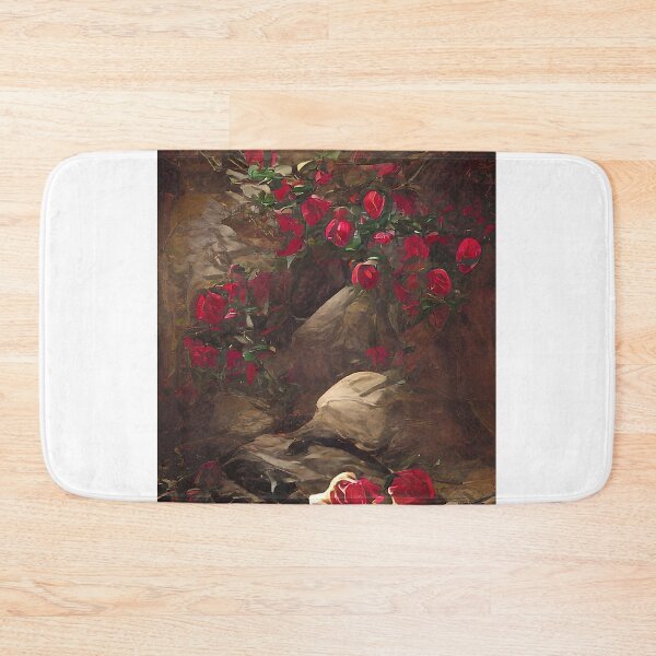 Item preview, Red roses growing in rocks designed and sold by zorropriest.