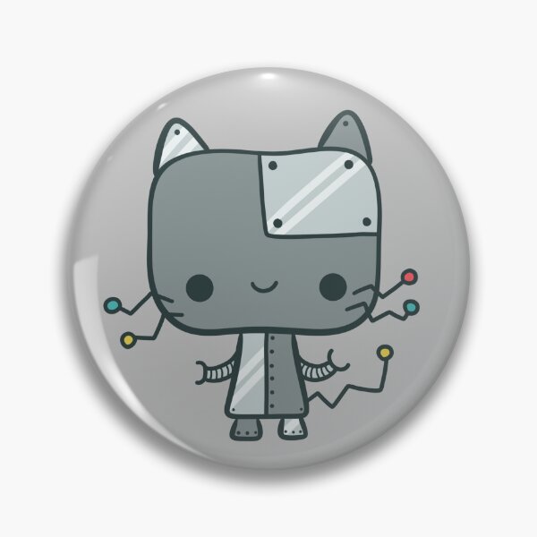 Item preview, Kawaii Robot Kitty - Beep Boop Meow designed and sold by FreyaDraws.