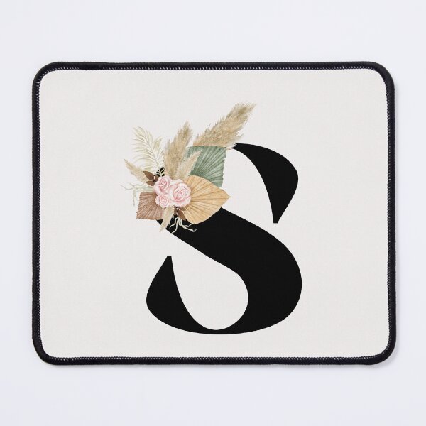 Item preview, letter s floral designed and sold by LU NA.