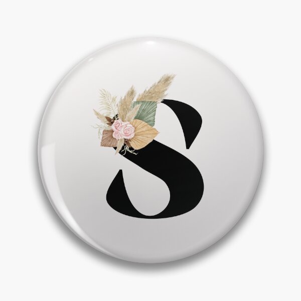 Item preview, letter s floral designed and sold by LU NA.