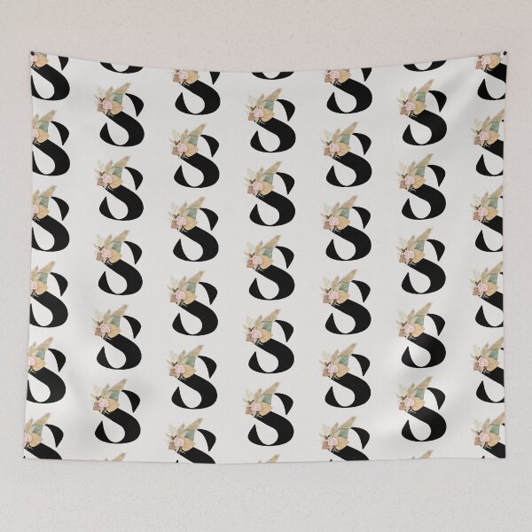 Item preview, letter s floral designed and sold by LU NA.