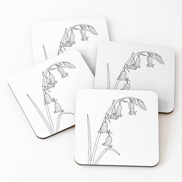 Item preview, Bluebell Flower Fine Line Drawing designed and sold by BluebellPainter.