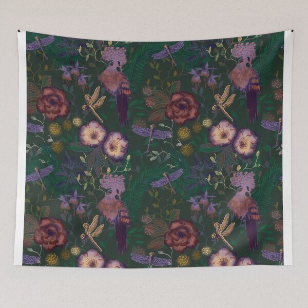 Item preview, Secret Garden Green designed and sold by hunkyfrog.