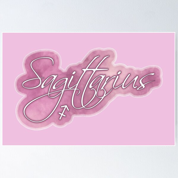 Item preview, Sagittarius Typography - Sagittarius Zodiac Sign designed and sold by GlamourChick.