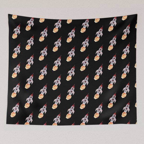 Item preview, Rocketship - Watercolour Illustration designed and sold by Pattokarts.