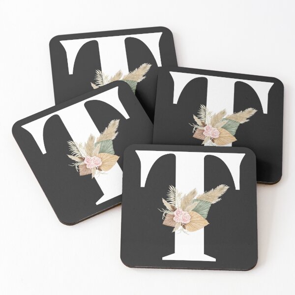 Item preview,  letter t floral designed and sold by LU NA.
