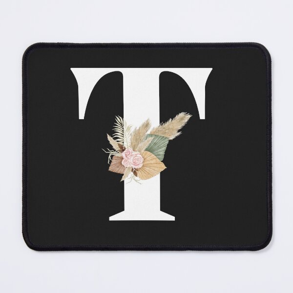 Item preview, letter t floral designed and sold by LU NA.