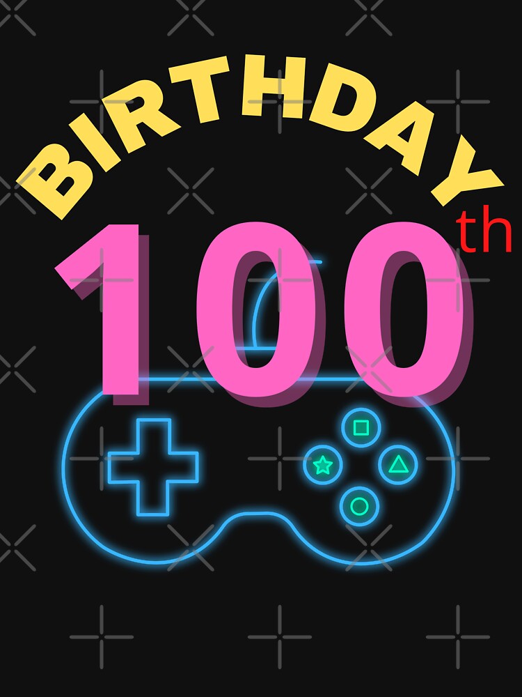 Discover 100th Year Old Birthday Gamer for Boys T-Shirt