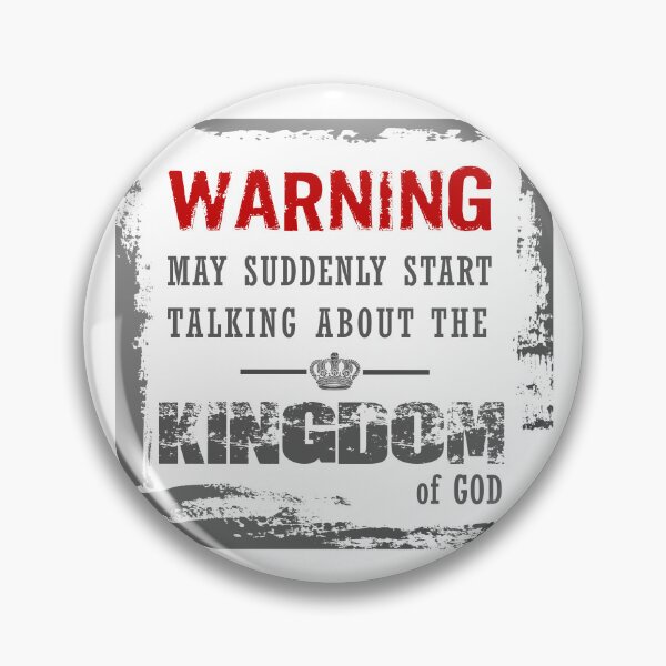Item preview, Warning - May Suddenly Start Talking About the Kingdom of God - Christian T-shirt designed and sold by Narrow-Path.