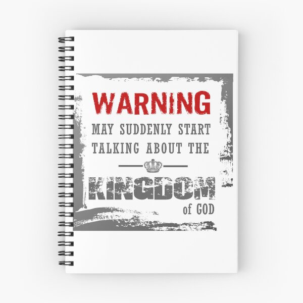 Item preview, Warning - May Suddenly Start Talking About the Kingdom of God - Christian T-shirt designed and sold by Narrow-Path.